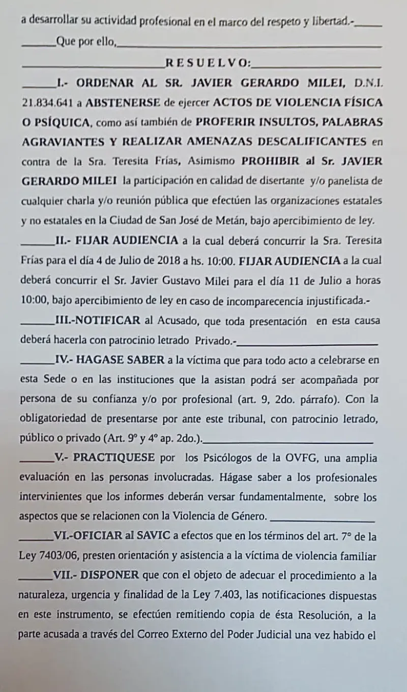 Javier Milei debió pedir disculpas y someterse a un análisis psicológico por agredir verbalmente a una periodista en 2018