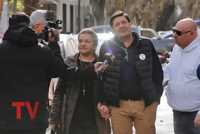 Graciela Sosa y Silvino Báez, los padres de Fernando, asistieron a la audiencia de apelación