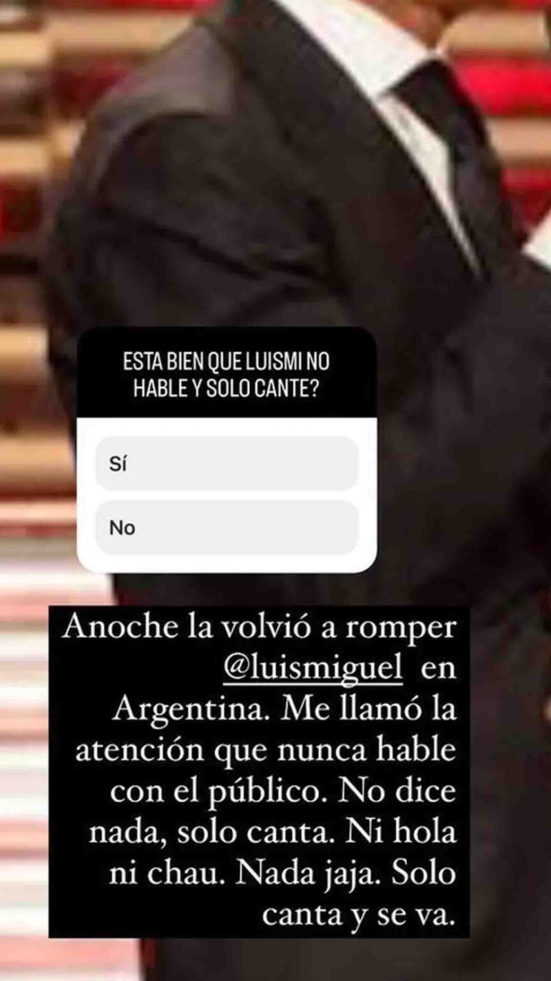  La publicación que hizo Marcelo Tinelli en sus “historias” de Instagram.