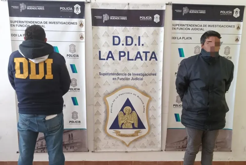 El hombre de 38 años quedó detenido. (Foto: DDI La Plata)