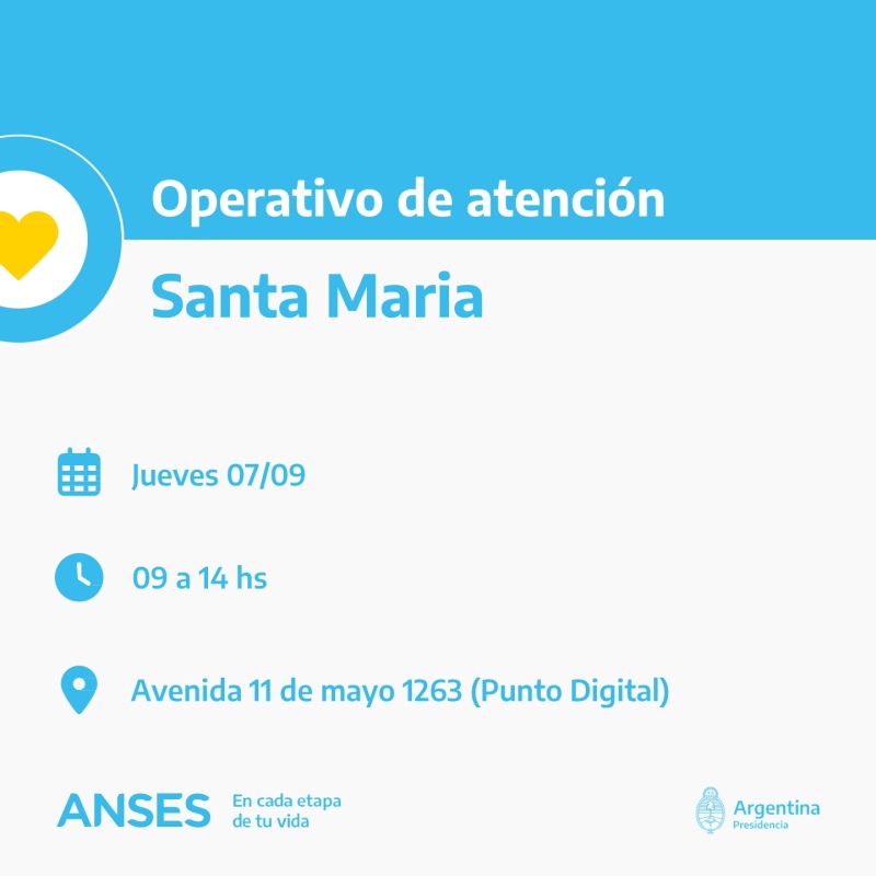 ANSES más cerca de la gente: atención al público en el punto de contacto de ANSES en Santa María