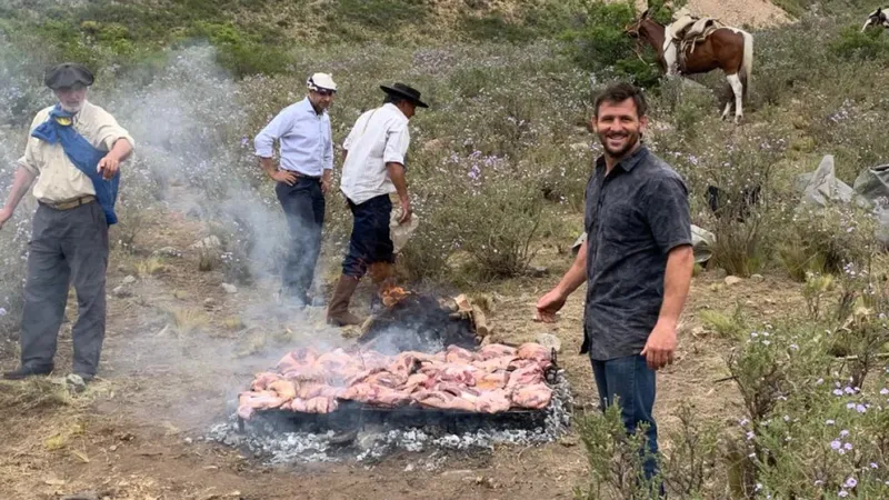 En El Manzano, donde comieron el asado justo antes de que ocurriera el accidente