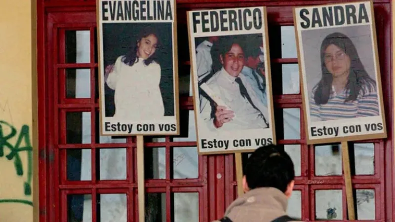 Evangelina Miranda, Federico Ponce y Sandra Nuñez, los chicos que murieron bajo las balas que disparó