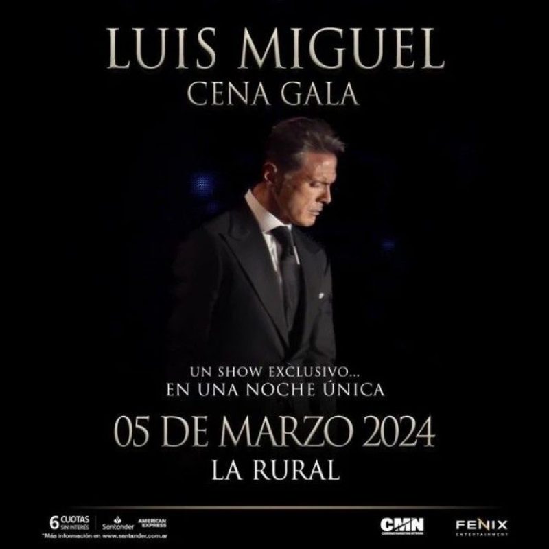 La desorbitante cifra que hay que pagar para asistir a la cena de gala de Luis Miguel