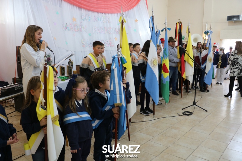 La comunidad educativa del Parroquial San José celebró los 60 años del Jardín