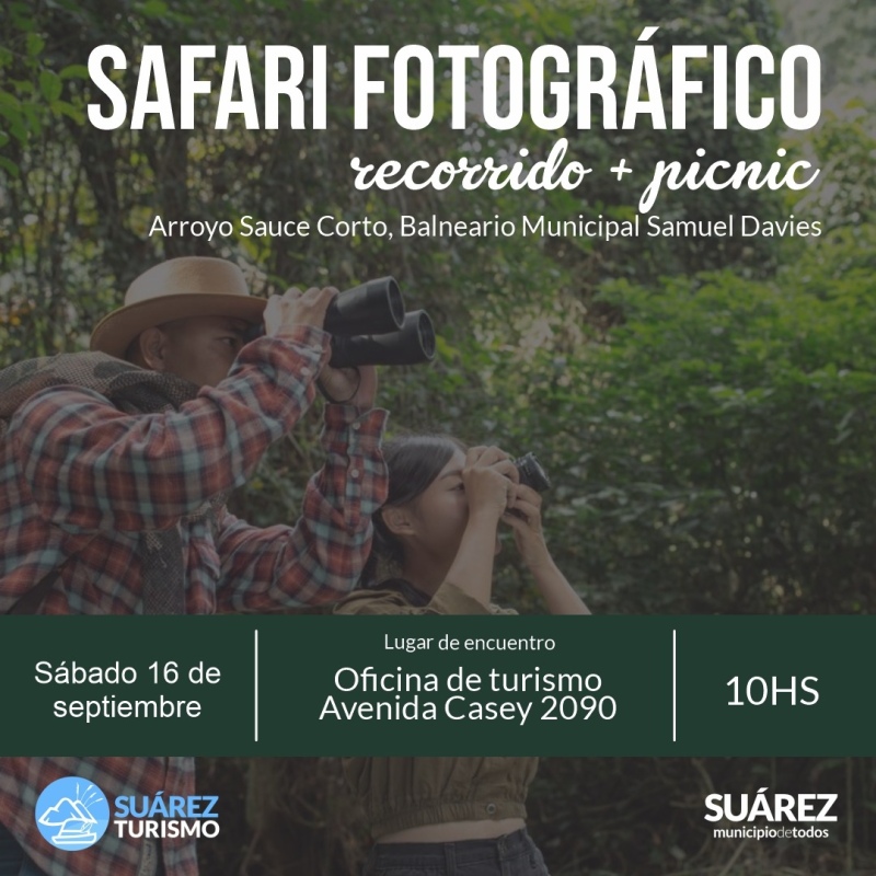 Seguimos sumando actividades en el mes del turismo: safari fotográfico recorriendo el arroyo Sauce Corto