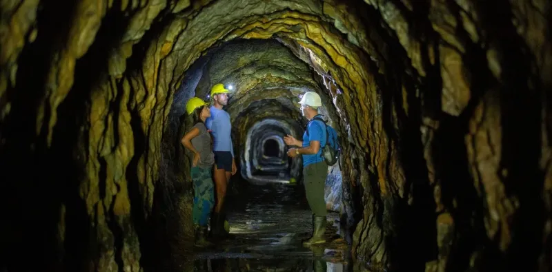   Se pueden visitar las minas en La Carolina para recordar la fiebre del oro. Foto Secretaria de Turismo de San Luis