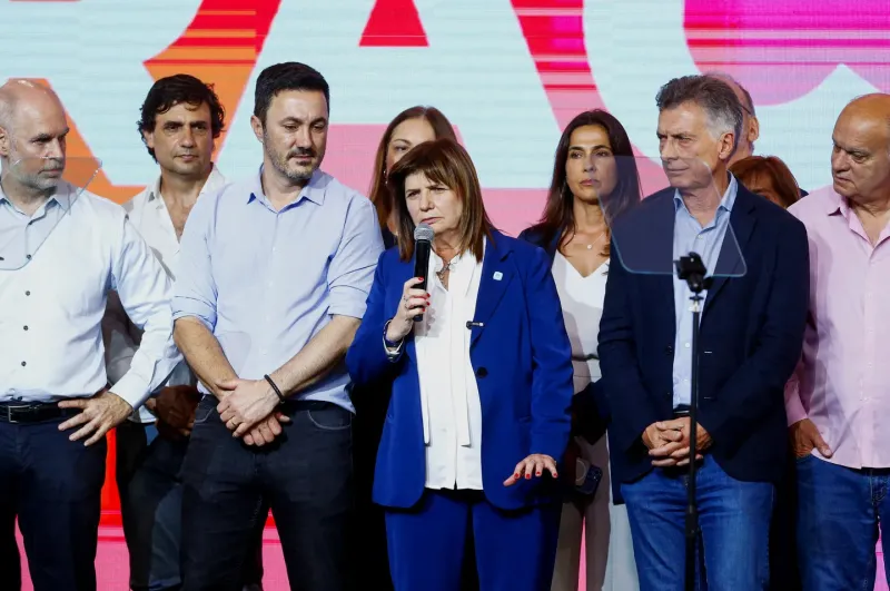 Caras largas en la sede de campaña de Juntos por el Cambio tras la derrota del último domingo. (Foto: Reuters)Por: REUTERS