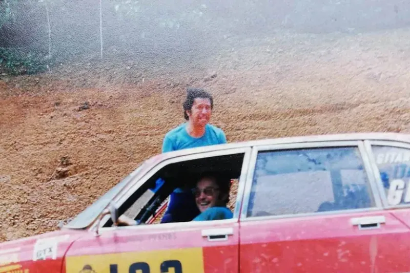 El Citroën GS de Acevedo en una parada