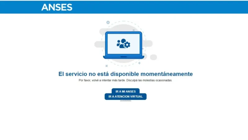 La imagen que aparece en la web de Anses. (Captura de pantalla)