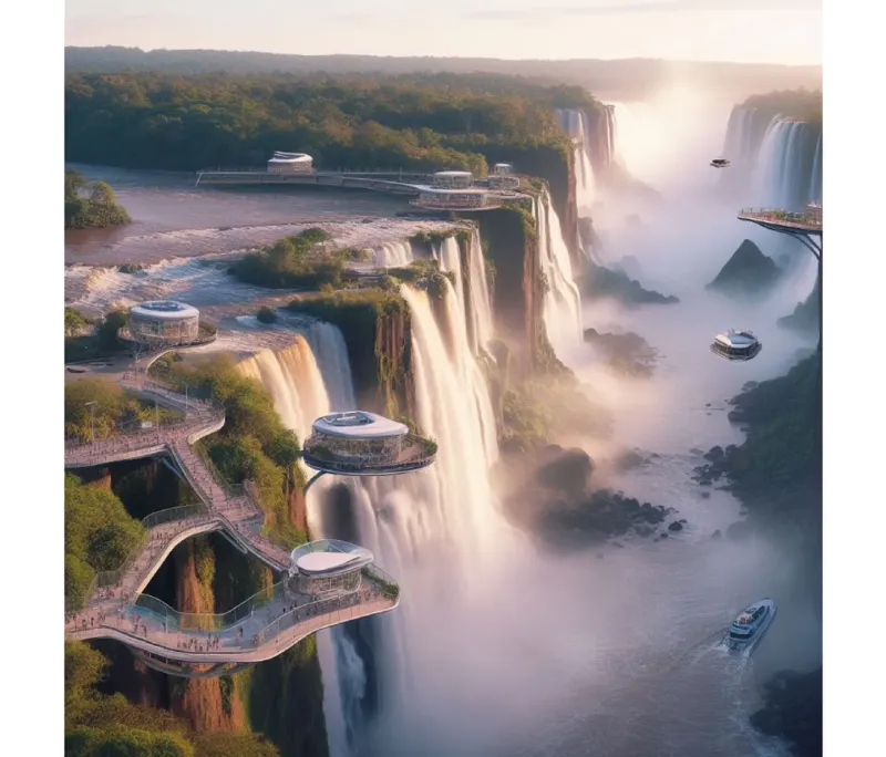 Así se verían las Cataratas del Iguazú dentro de 100 años, según la inteligencia artificial