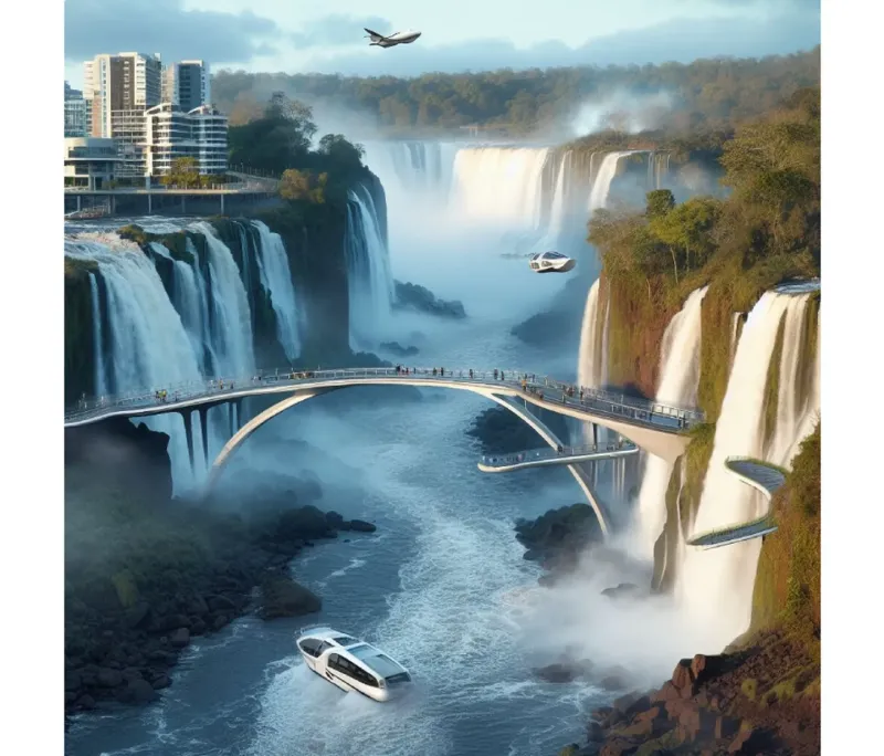 Así se verían las Cataratas del Iguazú dentro de 100 años, según la inteligencia artificial