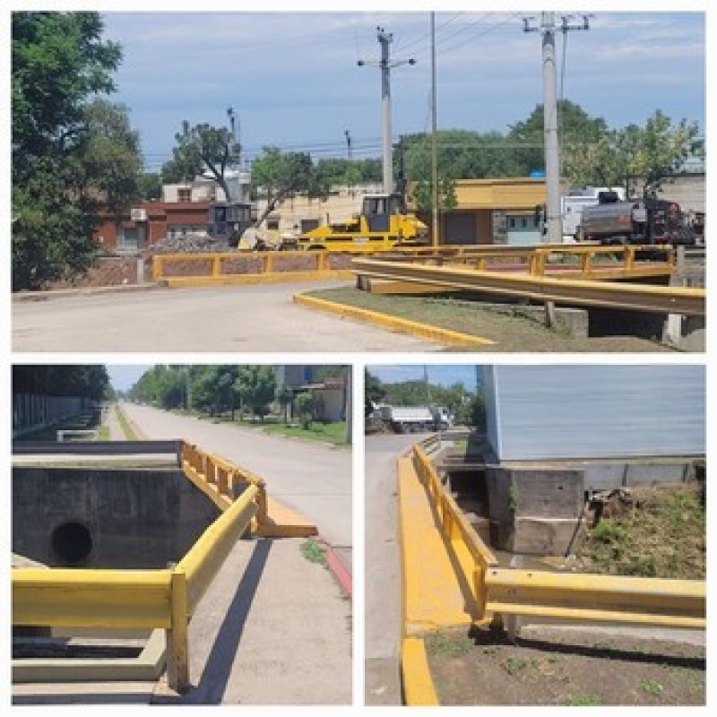   Así estaba la esquina del Puente Montalbetti, en la esquina de 9 de Julio y J. B. Mitri: sin un puente para peatones.