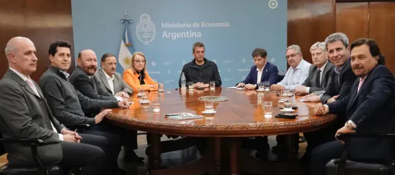  Sergio Massa, ayer en la reunión con gobernadores peronistas