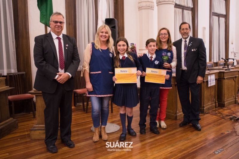 Rotary Coronel Suárez reconoció a los mejores compañeros de las escuelas primarias