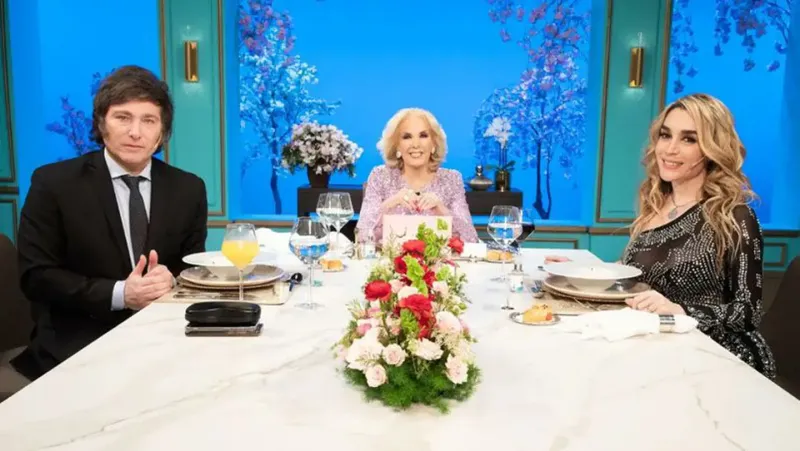 Mirtha Legrand recordó cuando Fátima Florez y Milei estuvieron de invitados (Foto: prensa Eltrece)