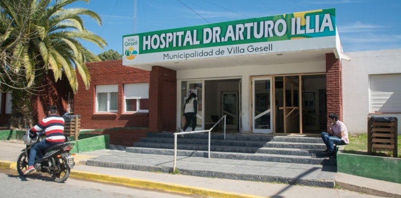 El hospital Illia de Villa Gesell, donde fue internado Ian.El hospital Illia de Villa Gesell, donde fue internado Ian.