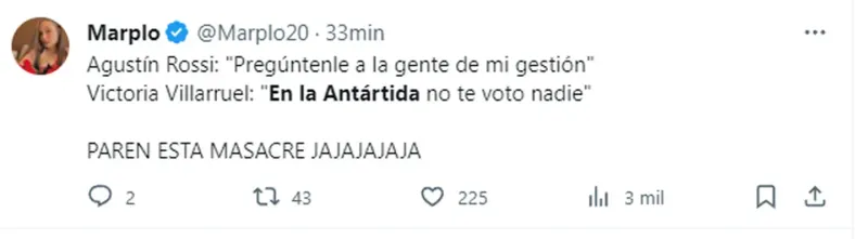 “En la Antártida...”: la chicana de Victoria Villarruel para Agustín Rossi que explotó en Twitter