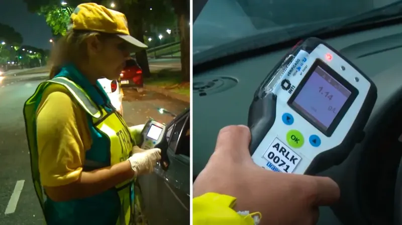 “Pero si ya llego a casa”: las insólitas excusas de los positivos de alcoholemia durante la Navidad (Foto: Gobierno de la Ciudad de Buenos Aires).