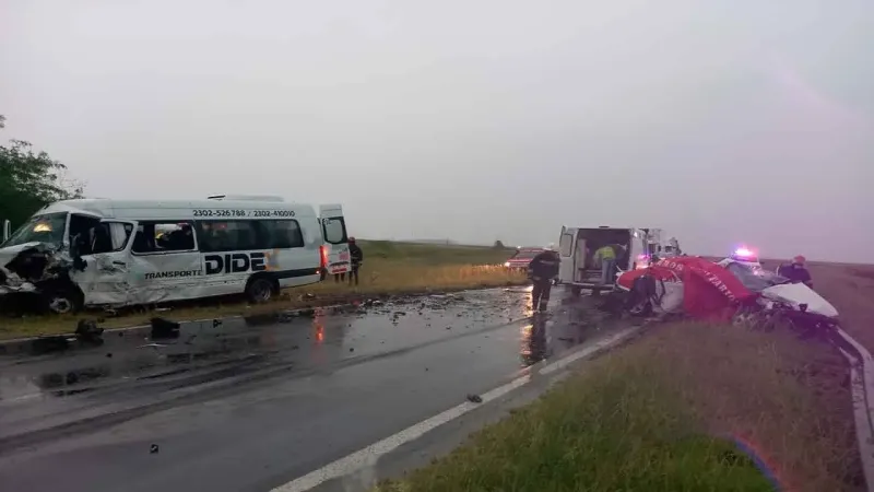 Tragedia en Ruta 226: Dos personas fallecidas en un choque frontal