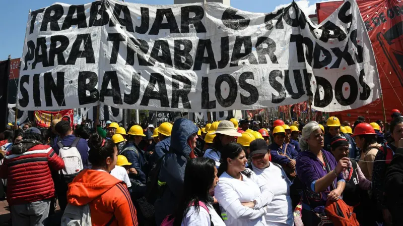 Unidad Piquetera prepara una marcha importante para la semana que viene. (Foto: Télam)