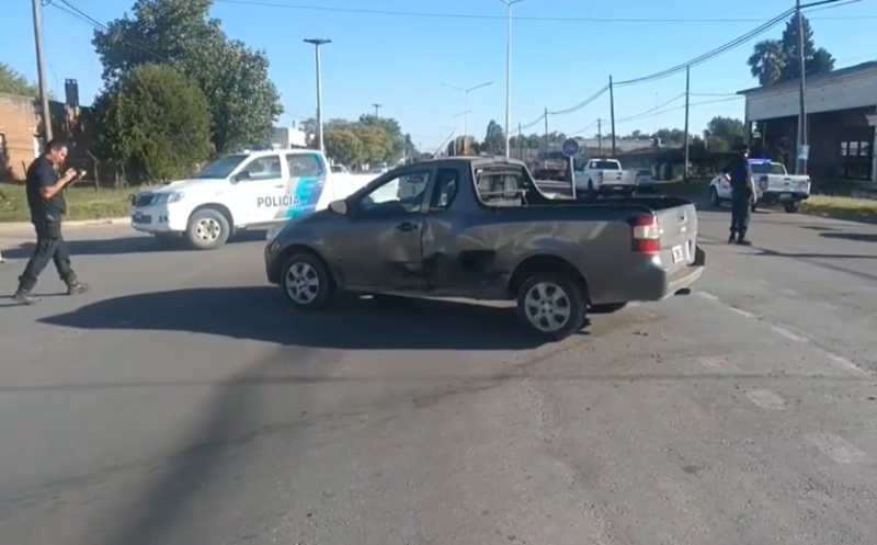 Accidente en la avenida San Martín y República Argentina