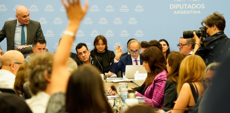 A laburar. Diputados debaten la Ley ómnibus.