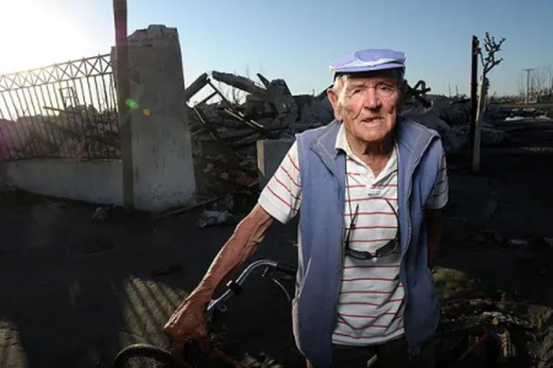  Pablo Novak, único y último habitante de Epecuén. Sus cenizas serán esparcidas entre los restos del pueblo en ruinas (Télam)