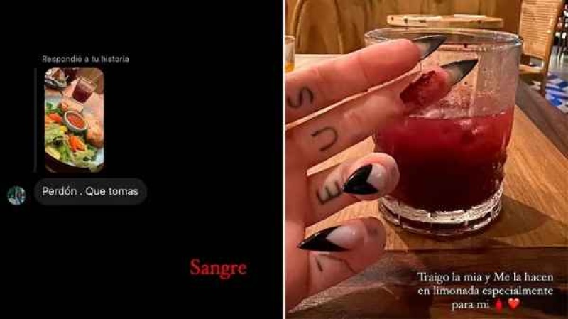  Sofía Clérici contó que toma sangre