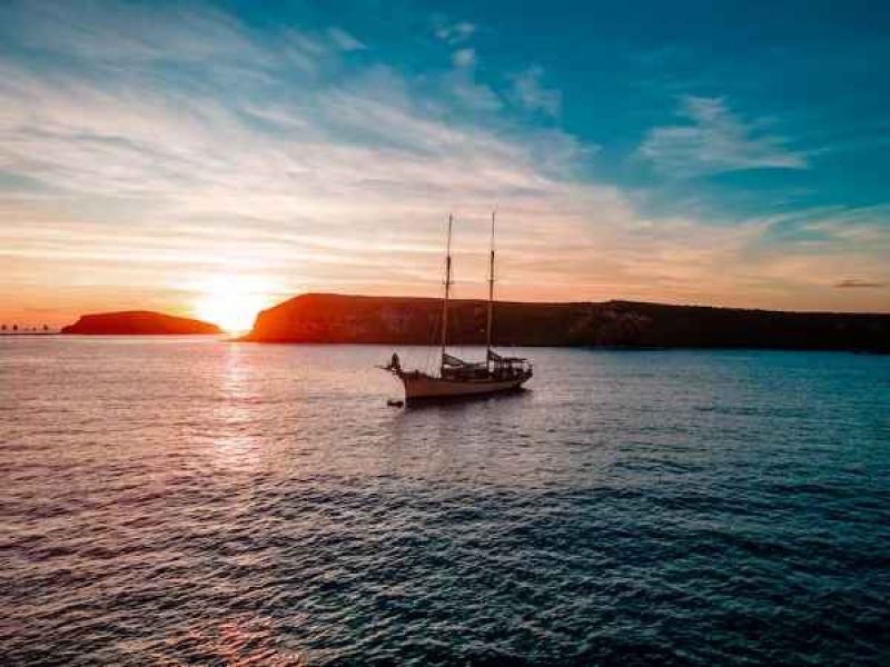 Atardecer en la costa brasilera.