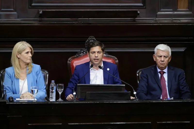 El gobernador bonaerense, ante la Legislatura provincial (Foto: Prensa Provincia de Buenos Aires).Por: Nicolas Aboaf