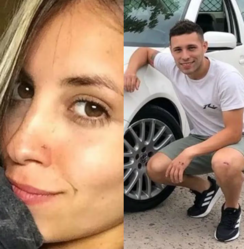 El policía baleado no volverá a caminar. En la magen también su novia, cruelmente asesinada