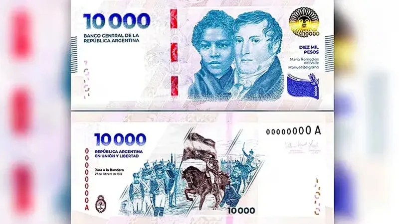 Por qué no se puede operar en los cajeros con billetes de 10 mil pesos