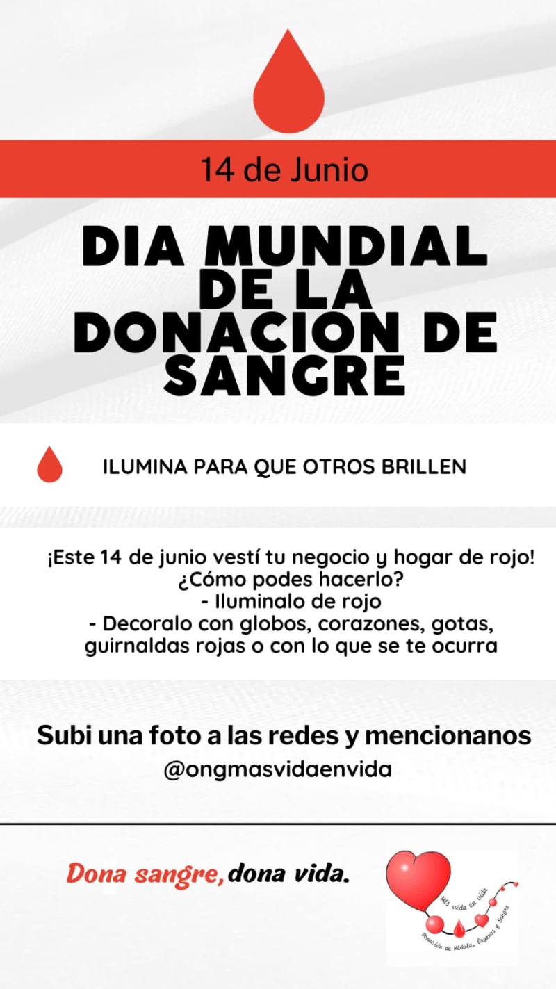 14 de junio: día mundial del donante de sangre