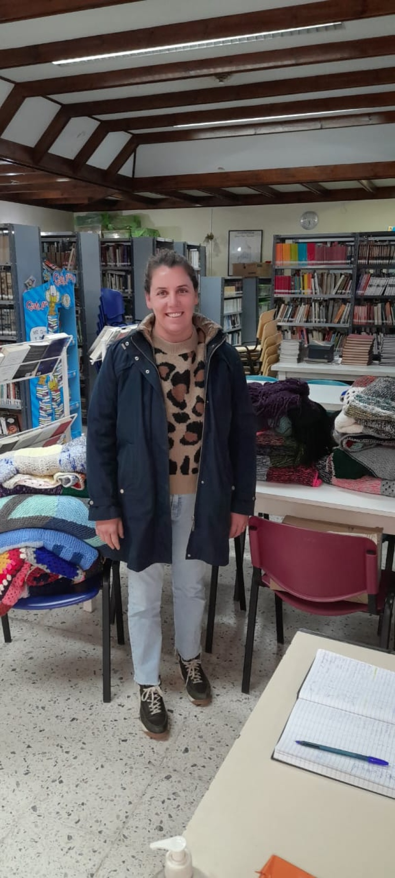 La Biblioteca Popular Infantil entregó mantas