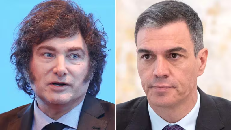  Javier Milei y Pedro Sánchez mantienen un duro contrapunto diplomático