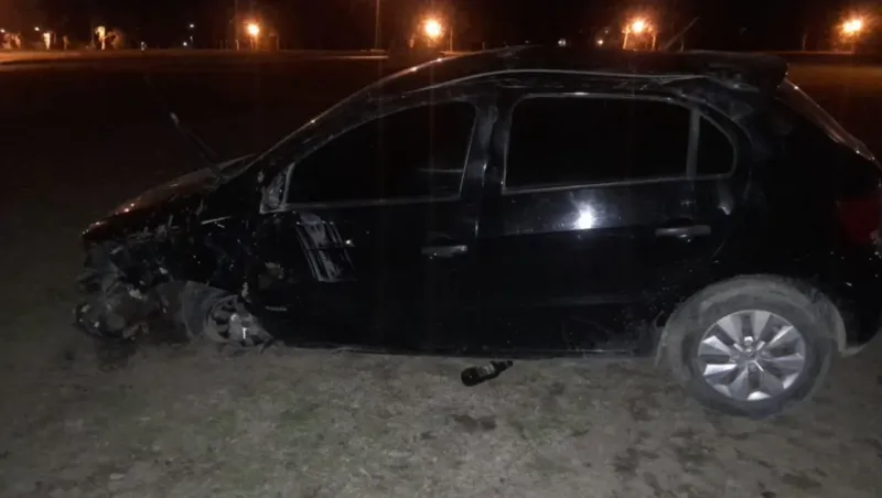 Se despistó en la ruta 33 y abandonó el auto